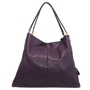 Coach Madison Phoebe 2013 Plum Purple Pebbled Leather Shoulder Bag 26421